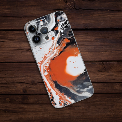 Wrapie Retro Marble Art Mobile Skin