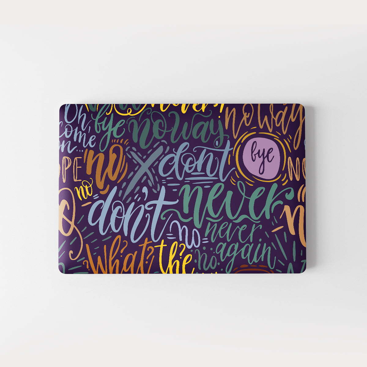 Wrapie Hand Lettering Doodle Laptop Skin