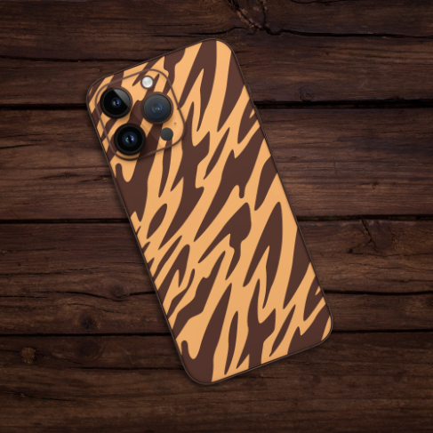 Wrapie Camo Brown Textured Mobile Skin