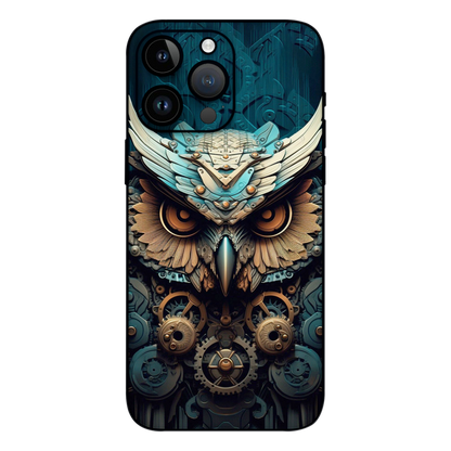 Wrapie Golden Wheel Owl Mobile Skin