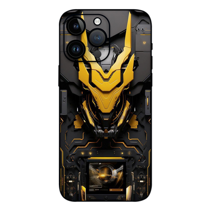 Wrapie Black And Gold Armour Mobile Skin