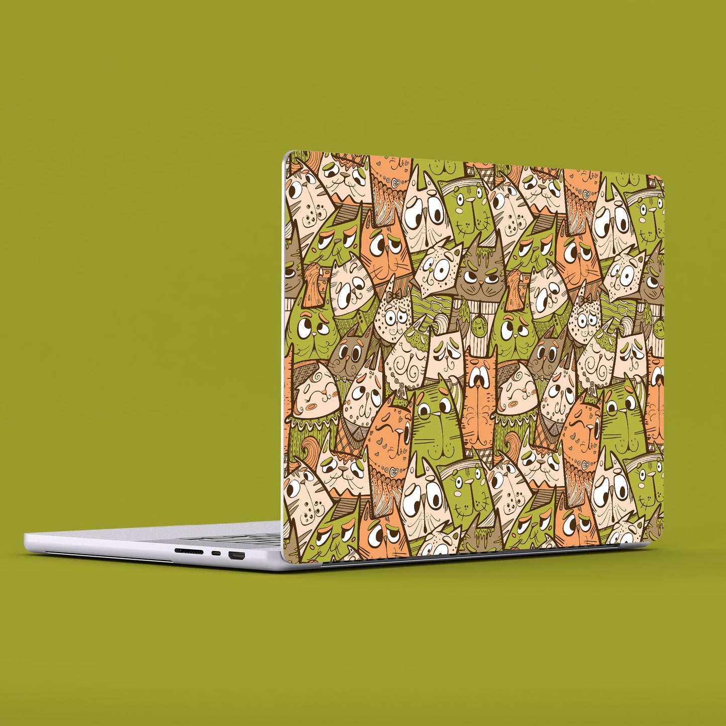 Wrapie Premium Cat Vector Laptop Skin