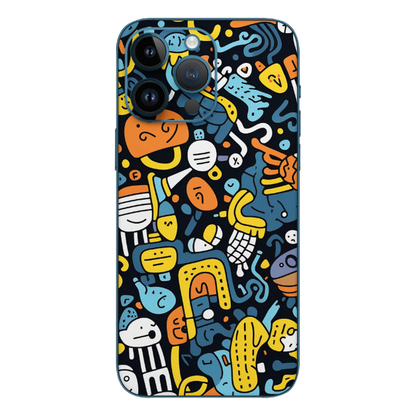 Wrapie Trendy Doodle Mobile Skin