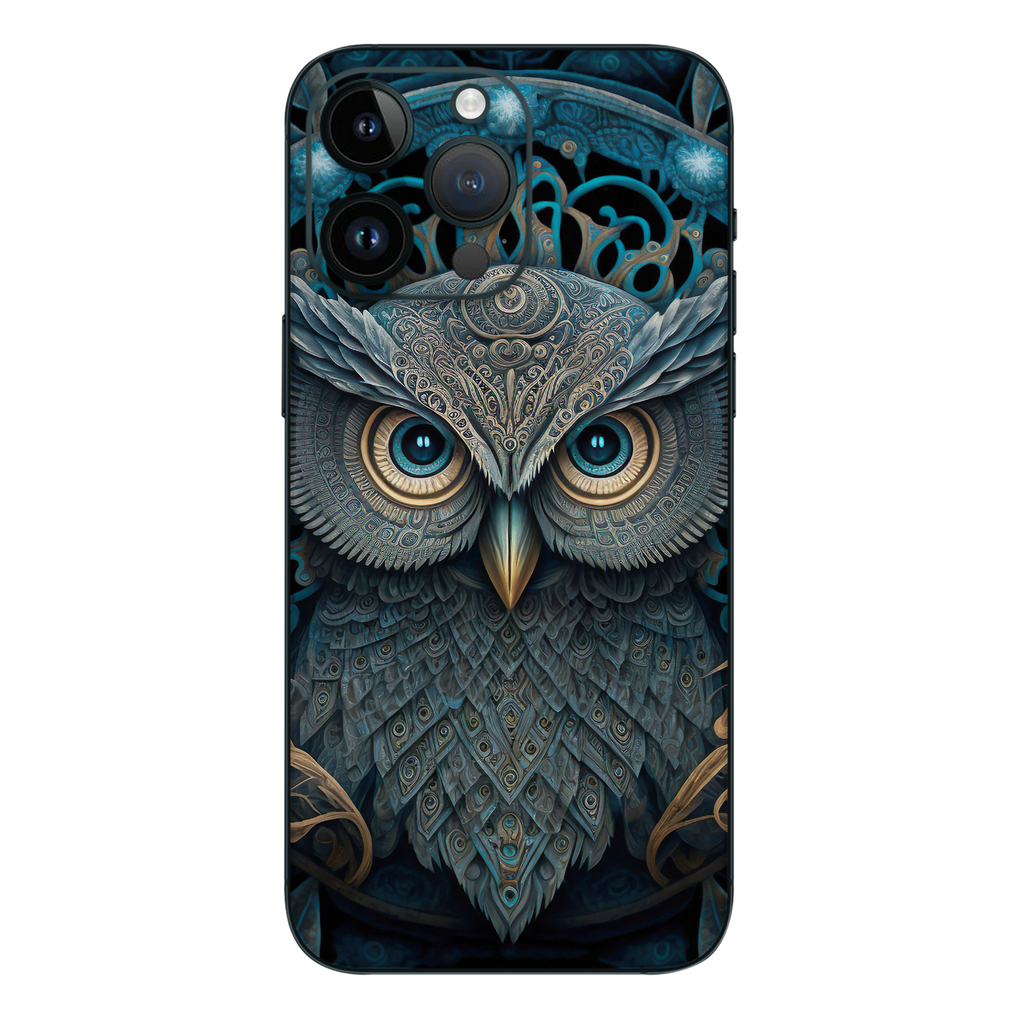 Wrapie Mighty Owl Blue Mobile Skin