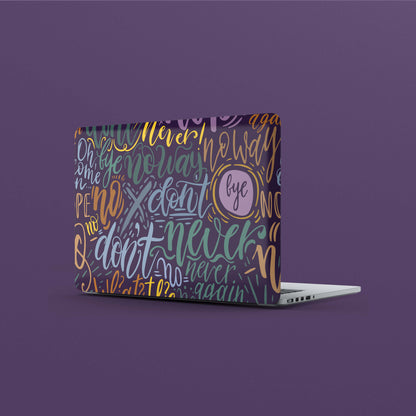 Wrapie Hand Lettering Doodle Laptop Skin