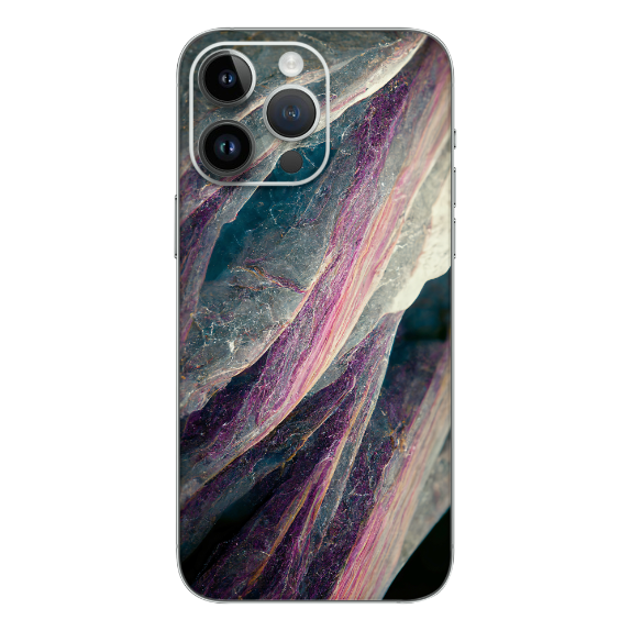 Wrapie Royal Violet Marble Mobile Skin