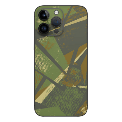 Wrapie Geometry Wood Print Mobile Skin