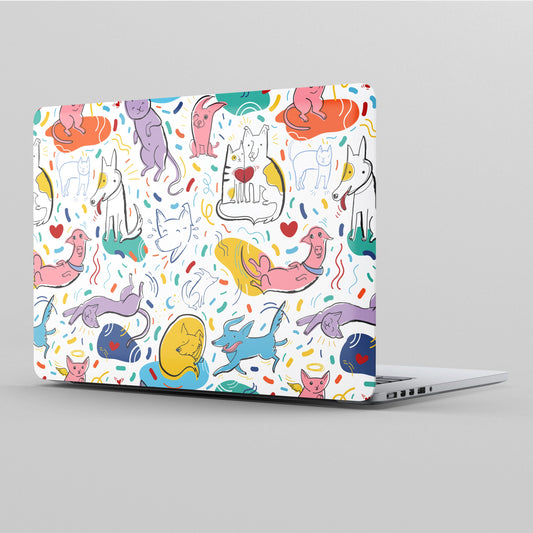 Wrapie Doodleist Pets Art Laptop Skin