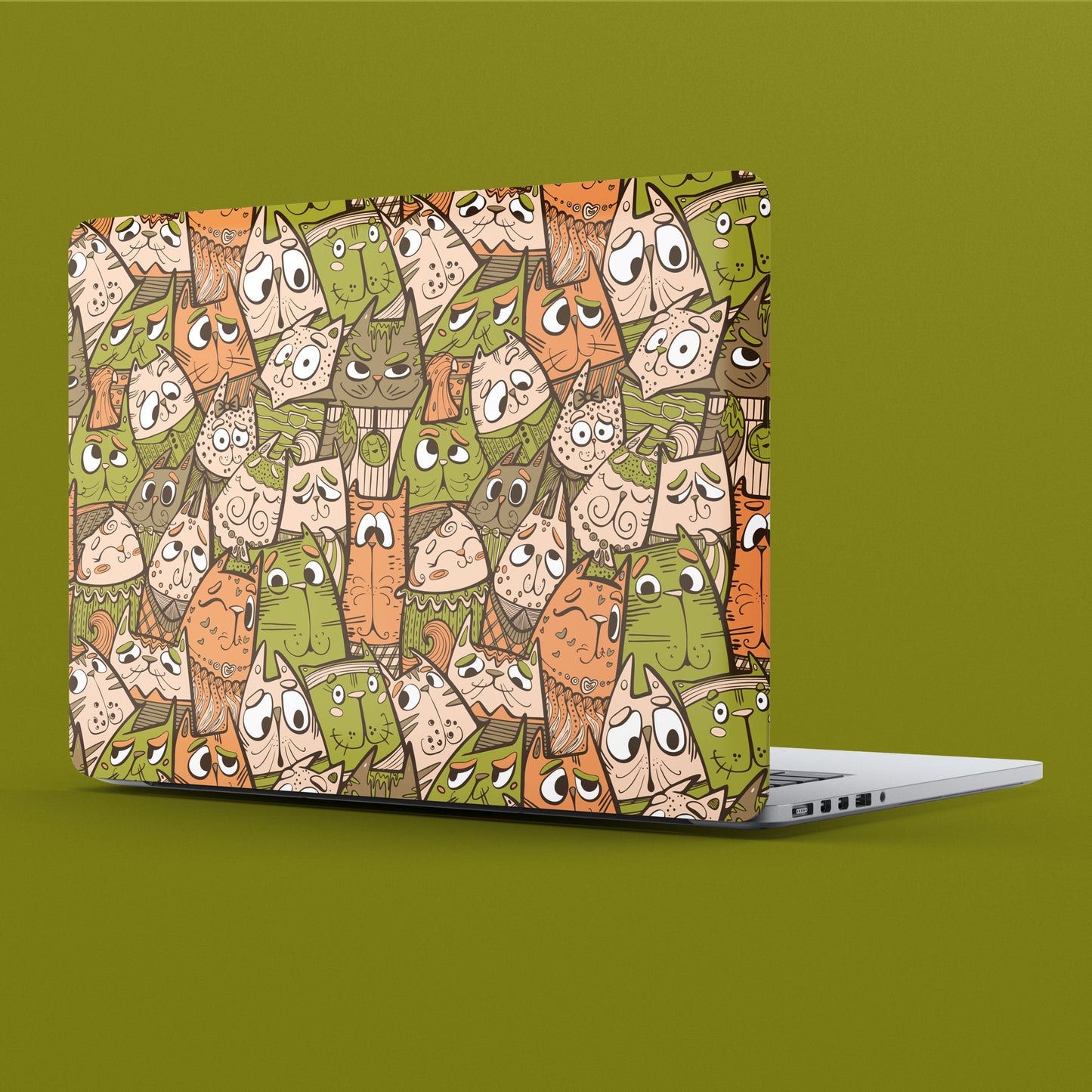 Wrapie Premium Cat Vector Laptop Skin