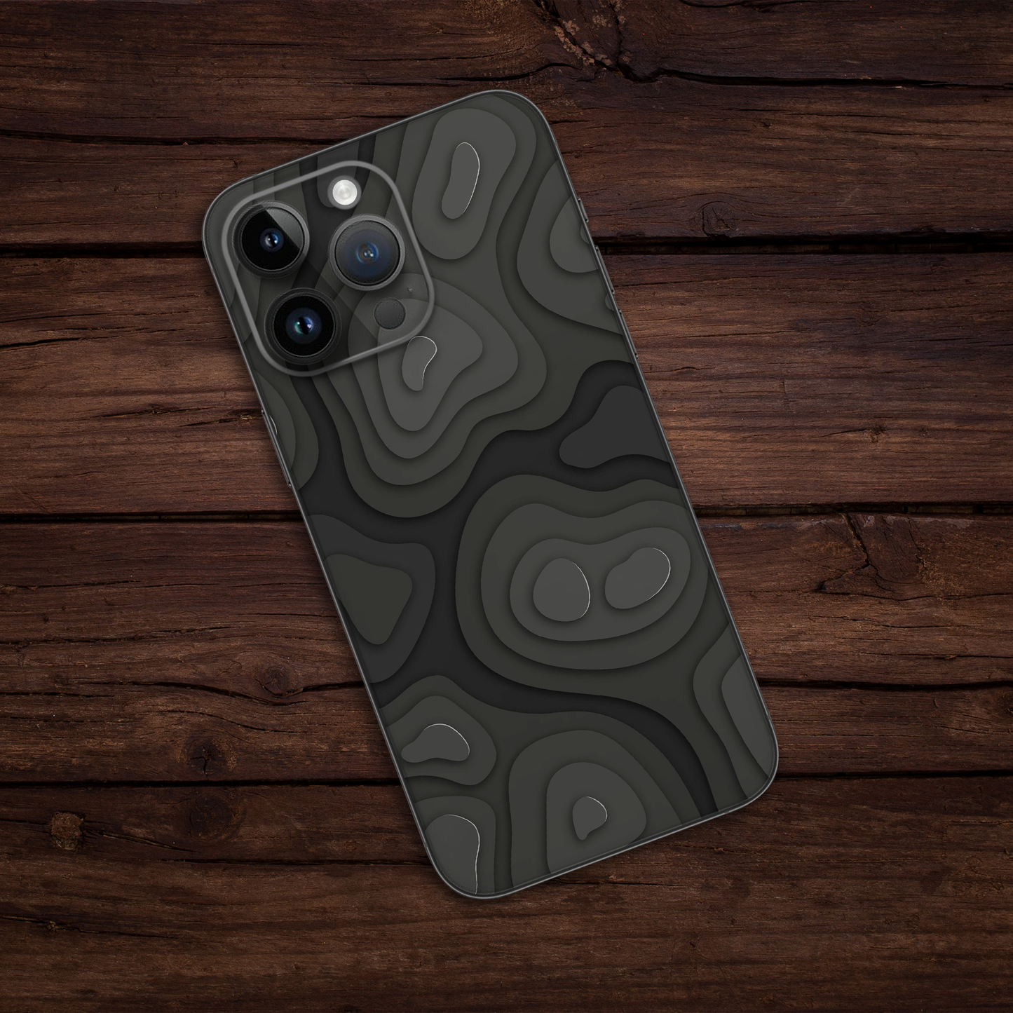 Topographic Mobile Skin - Topographic Illusion Mobile Skin - Wrapie