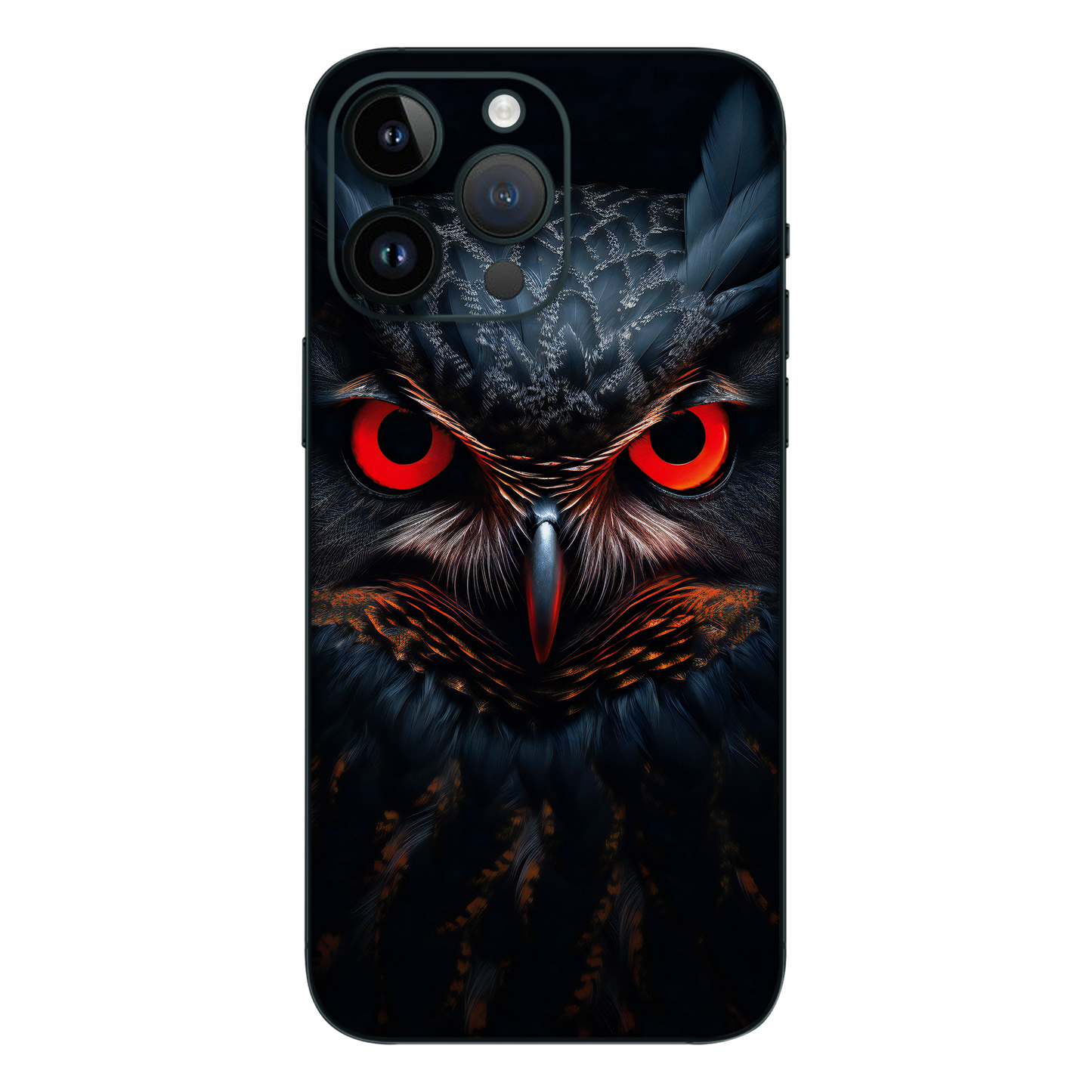 Red Eyes Owl Mobile Skin - Mighty Owl Red Eyes Mobile Skin - Wrapie