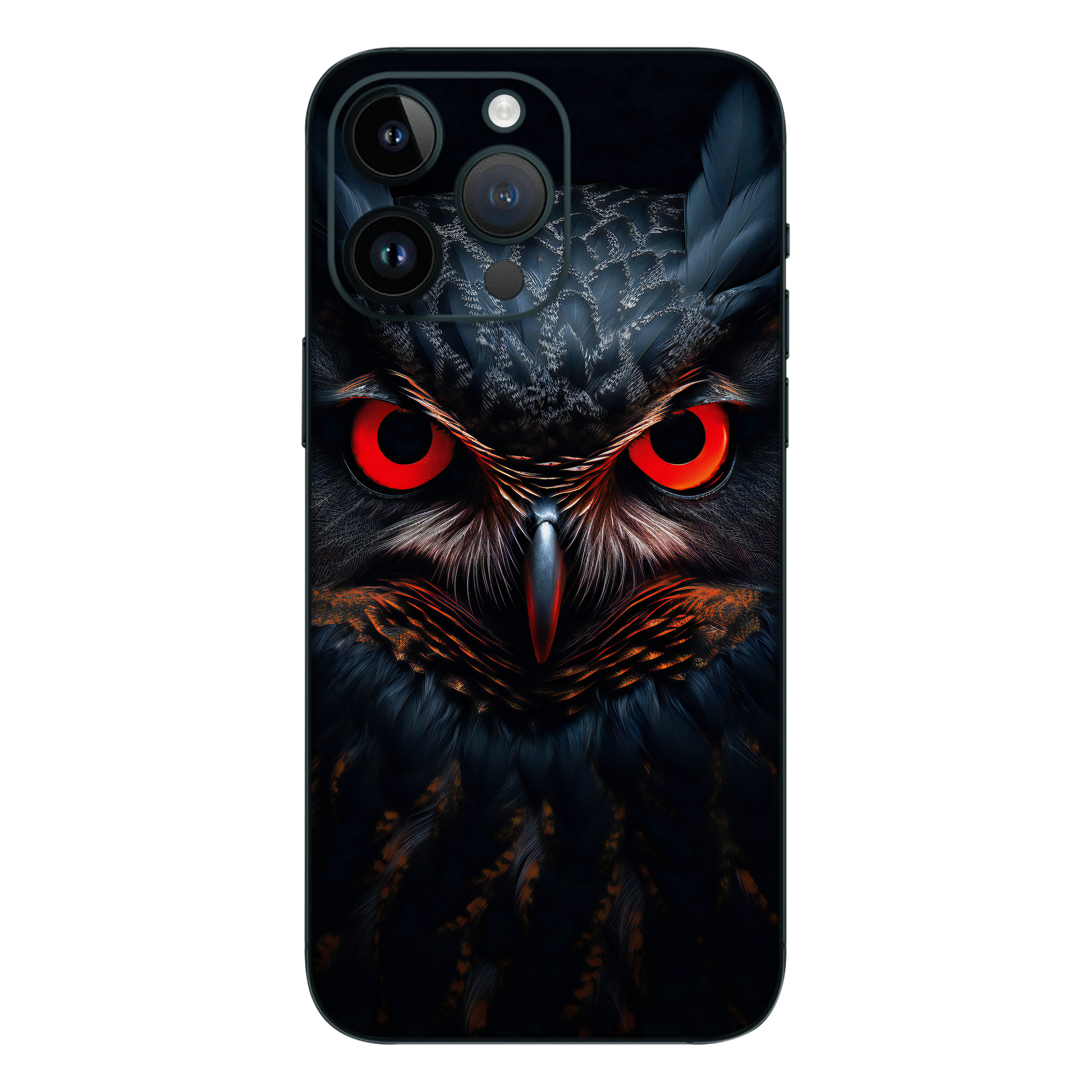 Red Eyes Owl Mobile Skin - Mighty Owl Red Eyes Mobile Skin - Wrapie