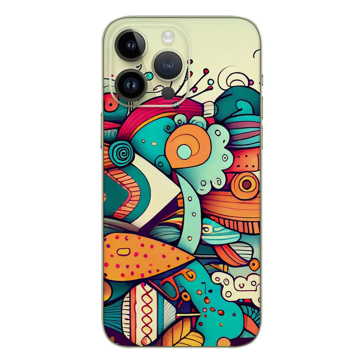 Cartoon Graffiti Mobile Skin - Cartoon Graffiti Mobile Skin - Wrapie