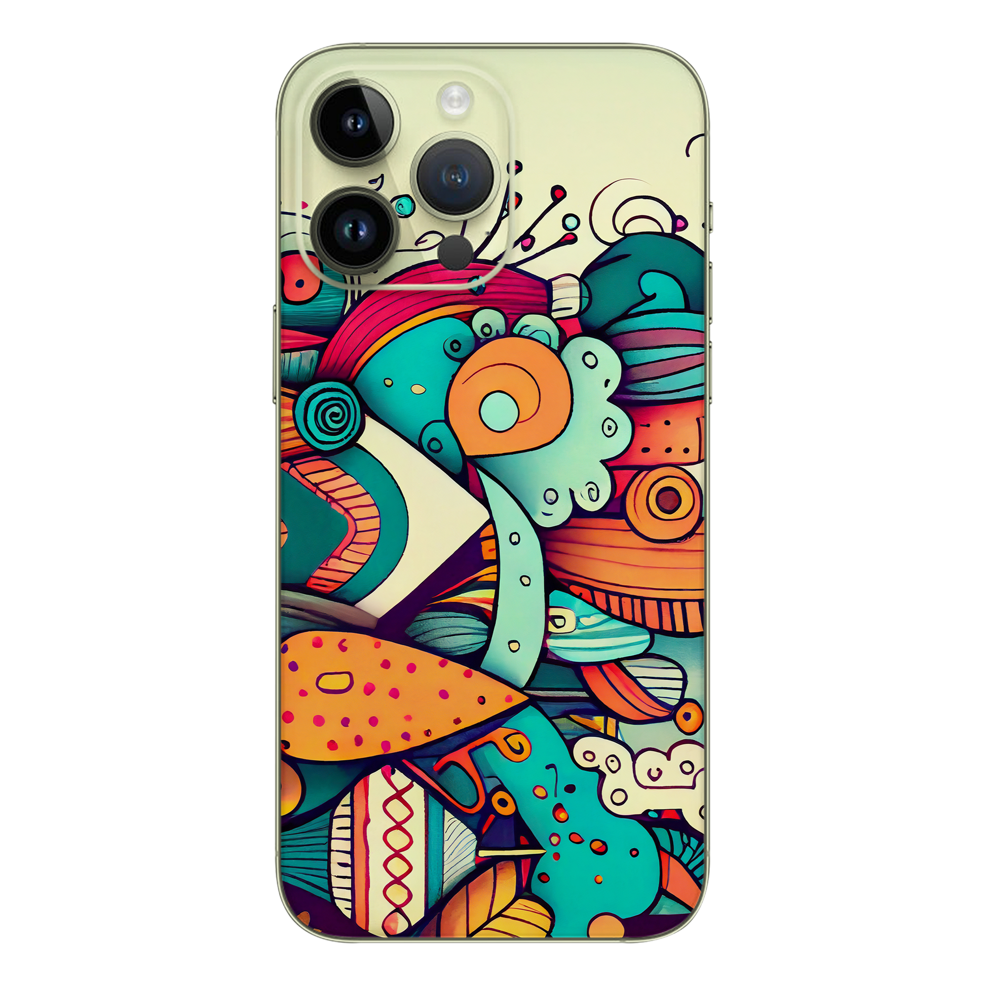 Cartoon Graffiti Mobile Skin - Cartoon Graffiti Mobile Skin - Wrapie