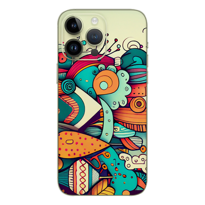 Cartoon Graffiti Mobile Skin - Cartoon Graffiti Mobile Skin - Wrapie